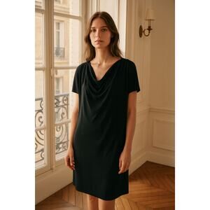 Issey Miyake Black Stretch Knit Short Sleeve Tunic/ Dress 2